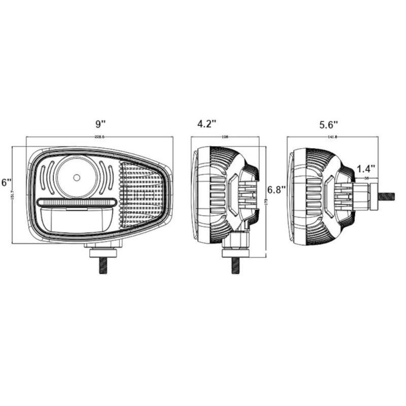 9102 Size drawing