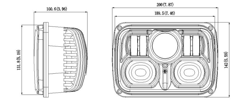 YW-7088 88W LED Headlight