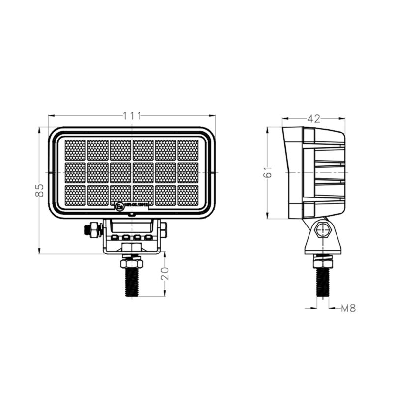 YW-0602-18 18W LED Work Light - Image 4